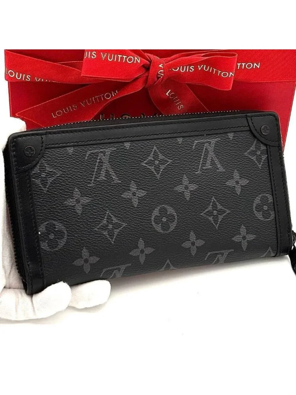 Louis Vuitton Wallet Monogram Eclipse Zippy Trunk